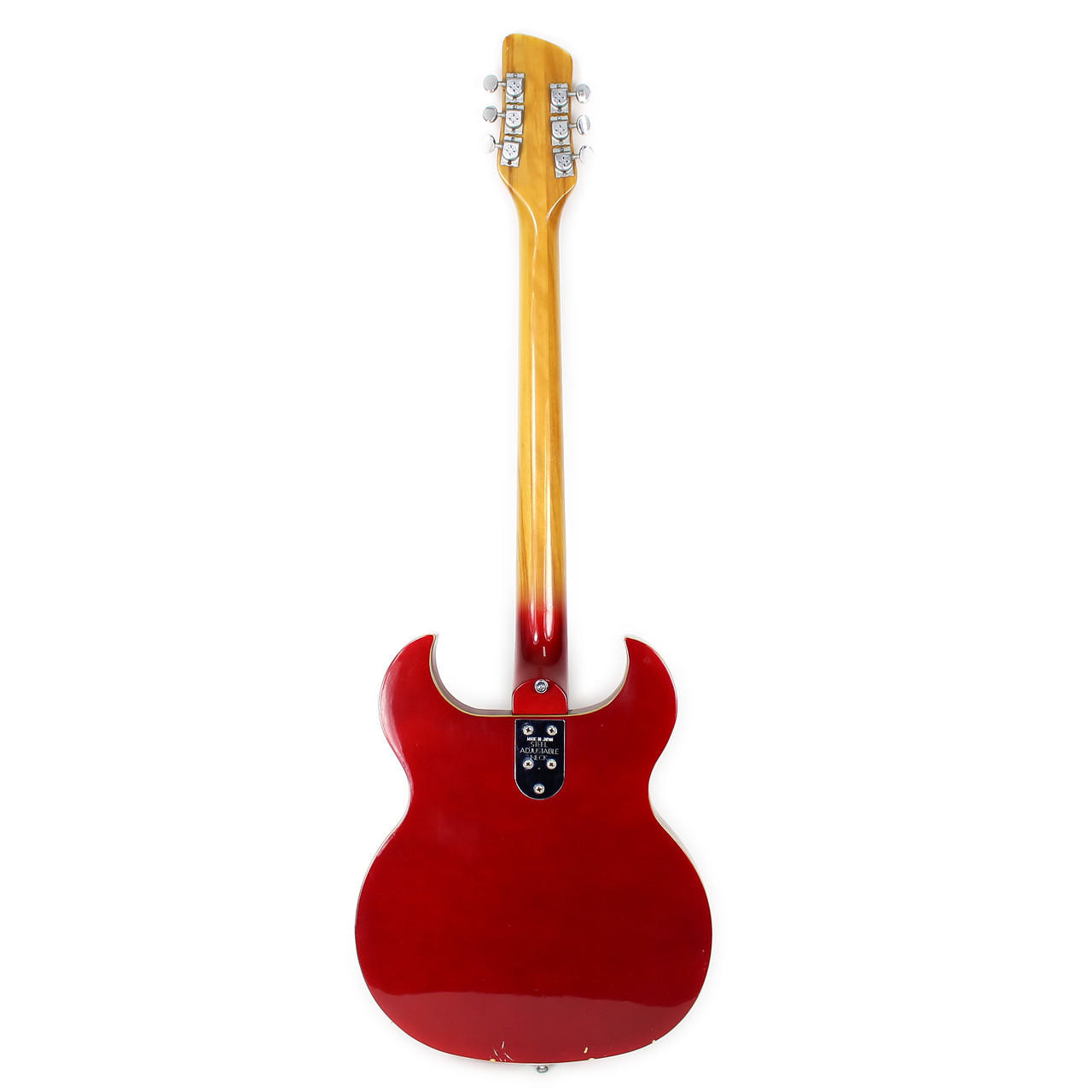 Vintage 1970s Greco Semi Hollow Body Electric Guitar Metallic Red