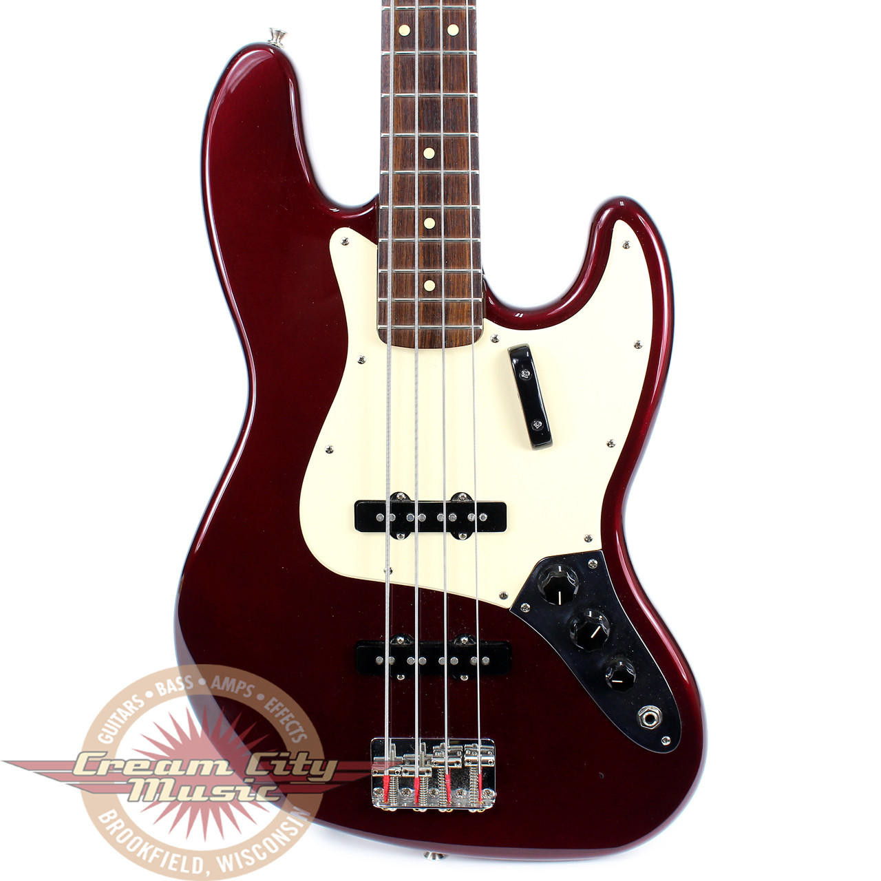 2011 Fender MIM Jazz Bass 4-String Electric Bass Guitar Red