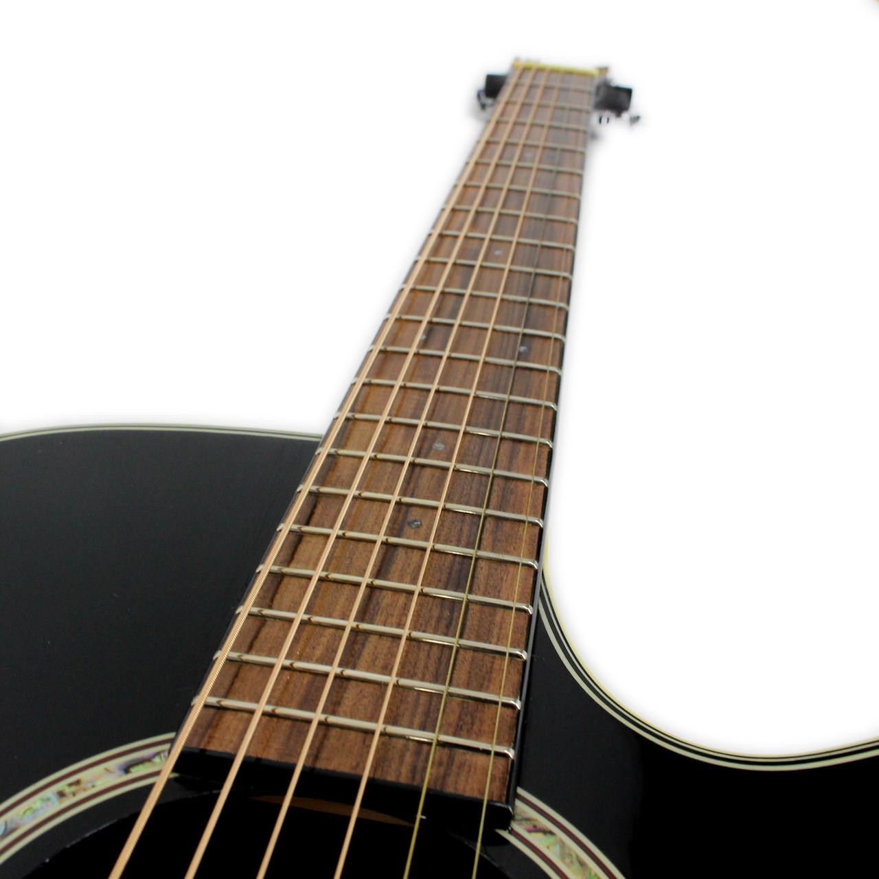 Used Takamine EG561C Acoustic Electric Guitar Black | Cream City Music