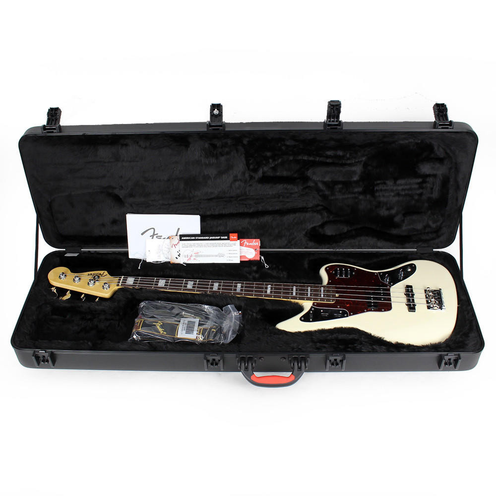 Fender American Standard Jaguar Bass in Olympic White | Cream City
