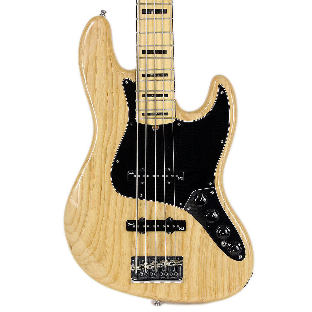 2013 Fender American Deluxe Jazz Bass V Natural Finish | Cream
