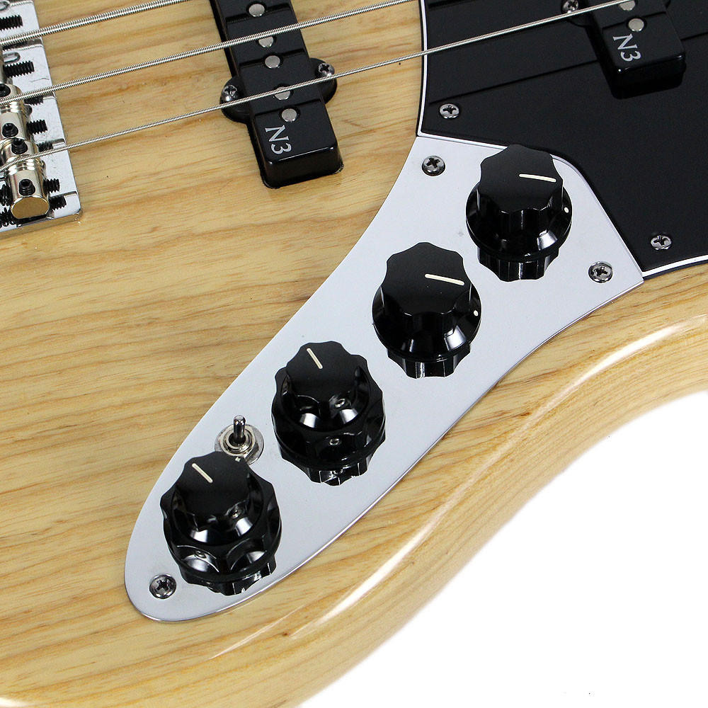 2013 Fender American Deluxe Jazz Bass V Natural Finish | Cream