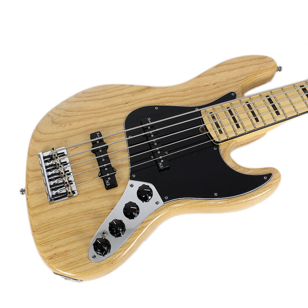 2013 Fender American Deluxe Jazz Bass V Natural Finish | Cream
