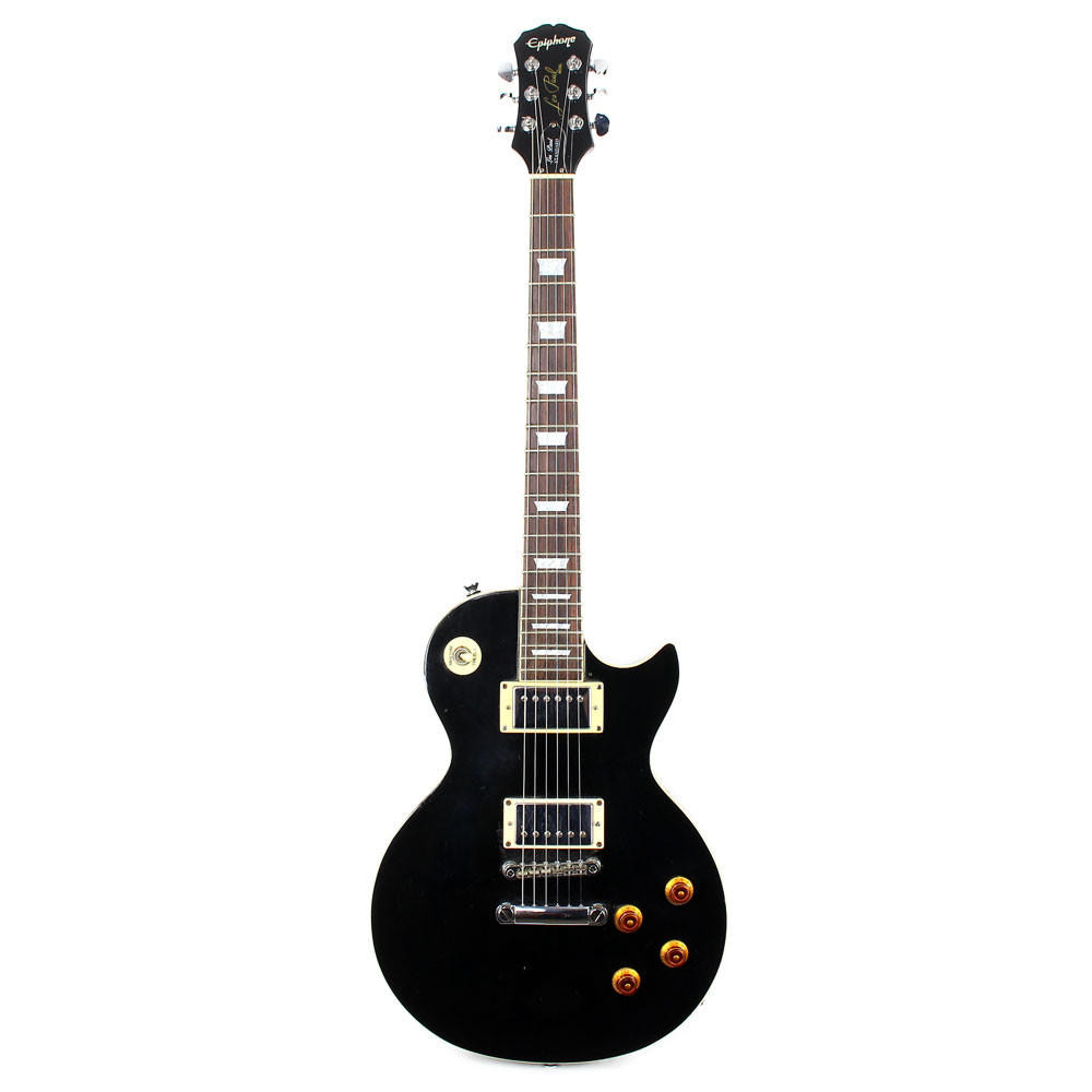 Used Epiphone Les Paul Standard Electric Guitar Black | Cream City