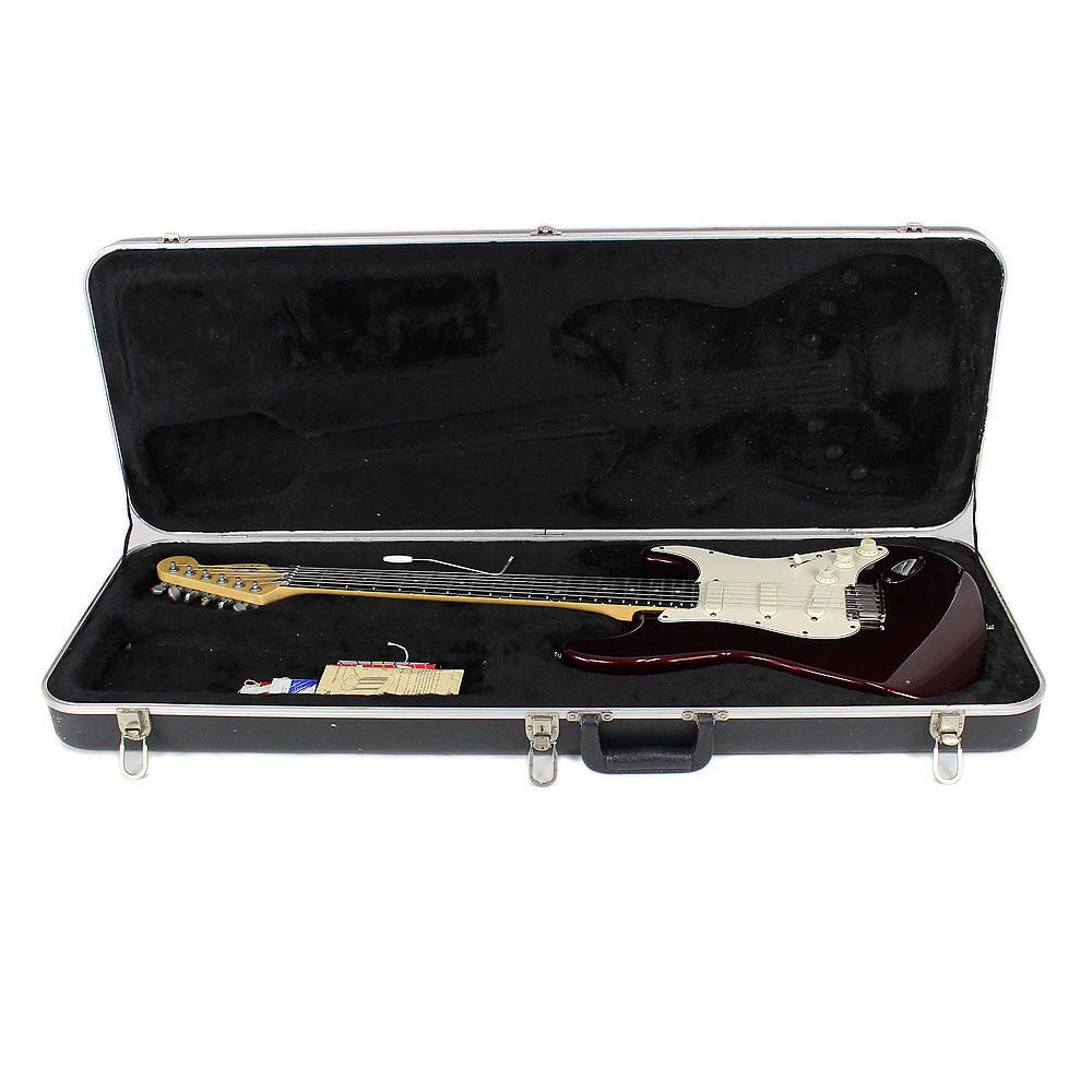 Fender USA Stratocaster 純正ケース付き 1989 Fender USA Made Stratocaster Plus Electric Guitar Burgundy