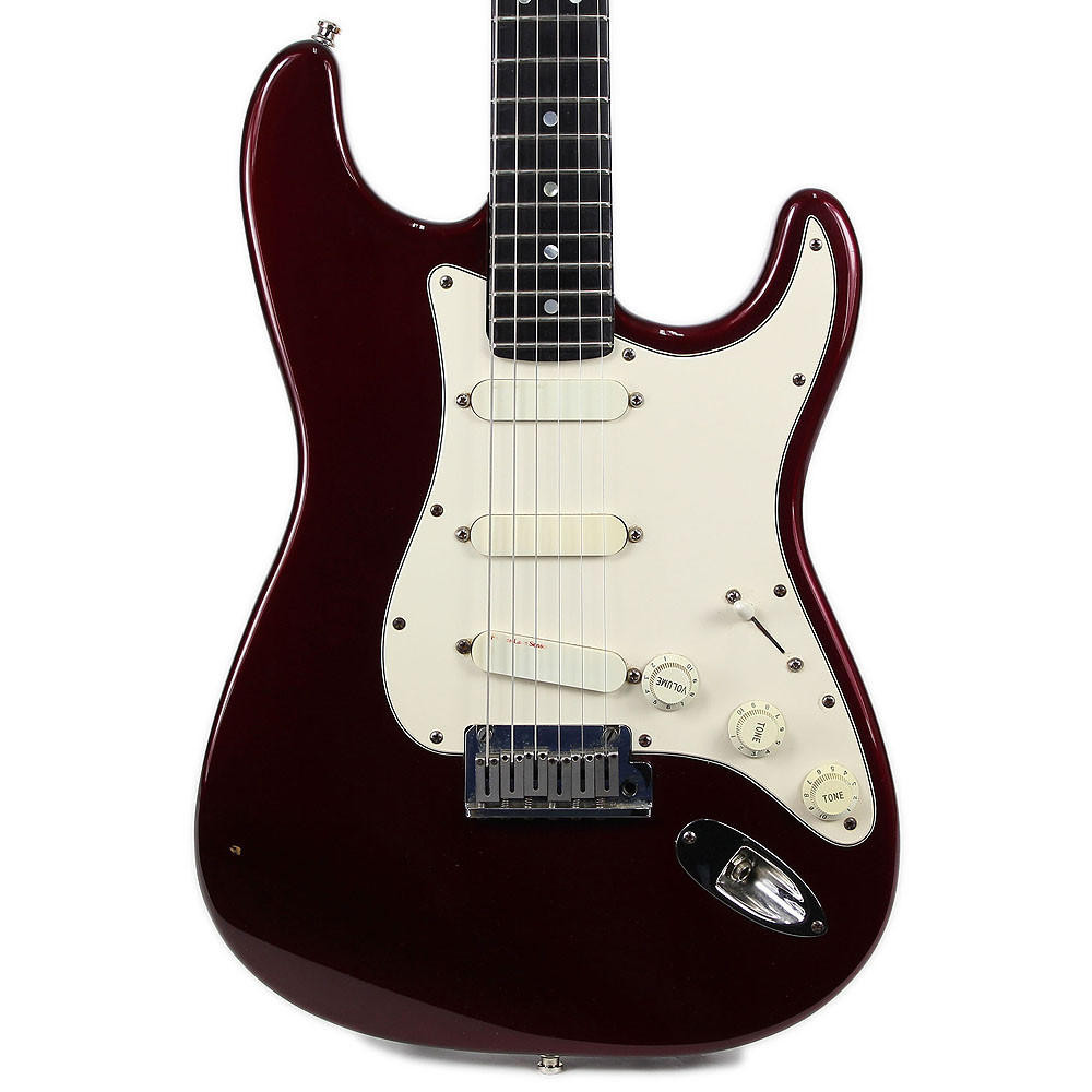 1989 Fender USA Made Stratocaster Plus Electric Guitar Burgundy