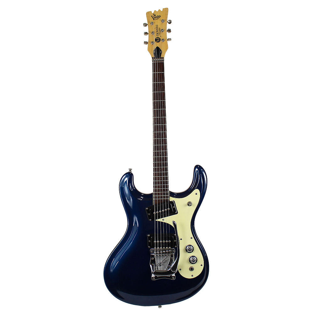Vintage 1966 Mosrite Ventures Model Electric Guitar Blue Finish
