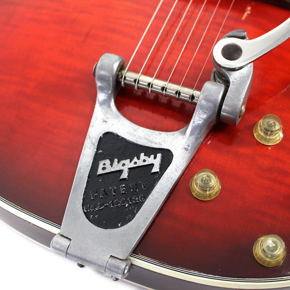 Vintage 1960s Silvertone Model 1454 Hollow Body Electric Guitar