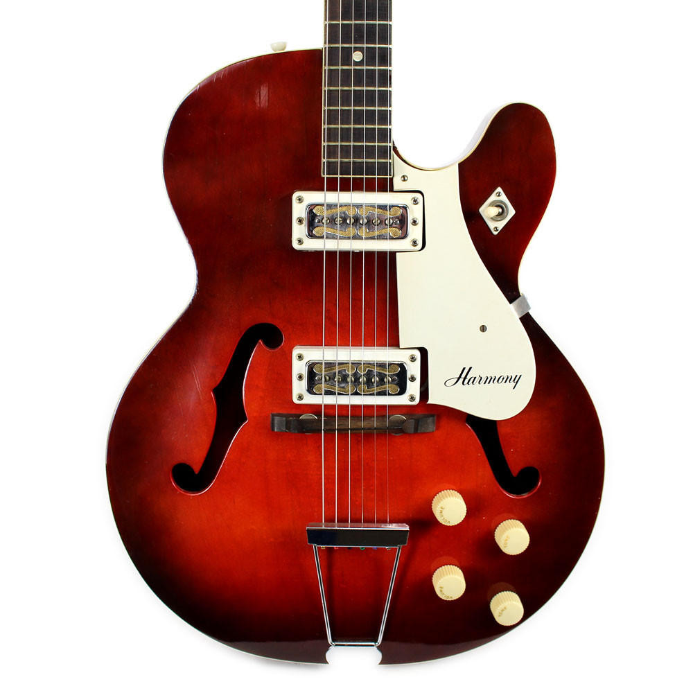 【1967年製】Harmony Rocket サンバースト Vintage 1960s Harmony Rocket Hollow Body Electric Guitar Sunburst