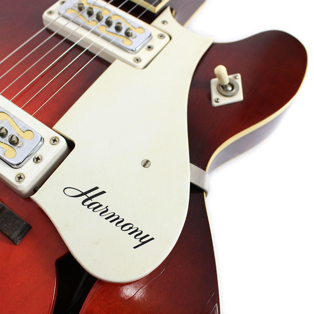 Vintage 1960s Harmony Rocket Hollow Body Electric Guitar Sunburst