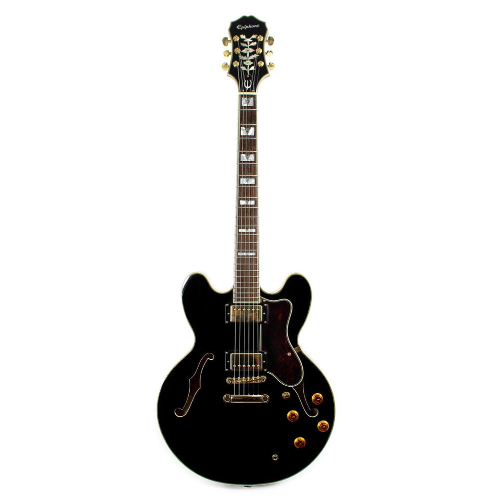 ギター Epiphone Sheraton 2013 Epiphone Sheraton II Semi Hollow Body Electric Guitar Ebony