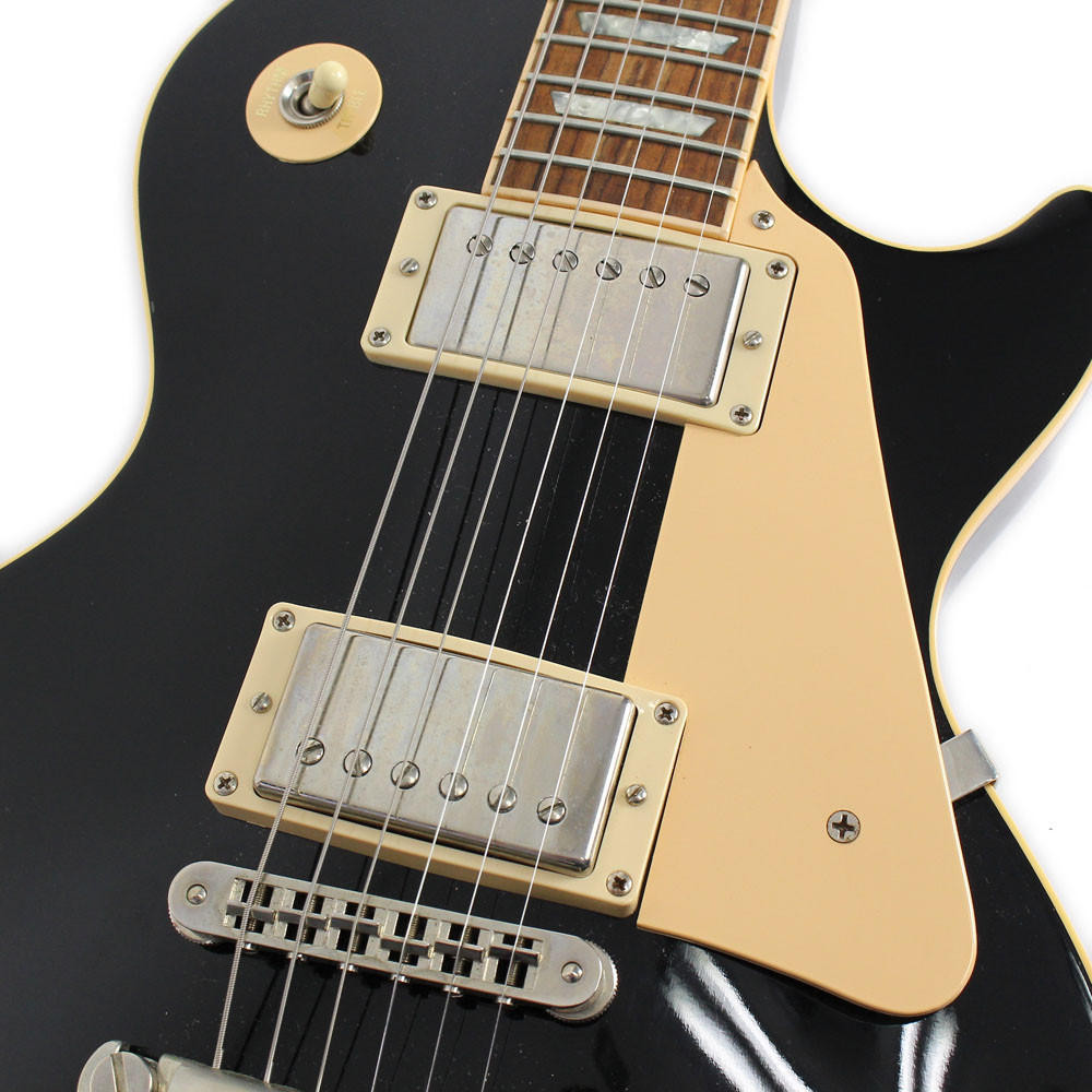 2004 Gibson Les Paul Standard Electric Guitar Ebony Finish | Cream