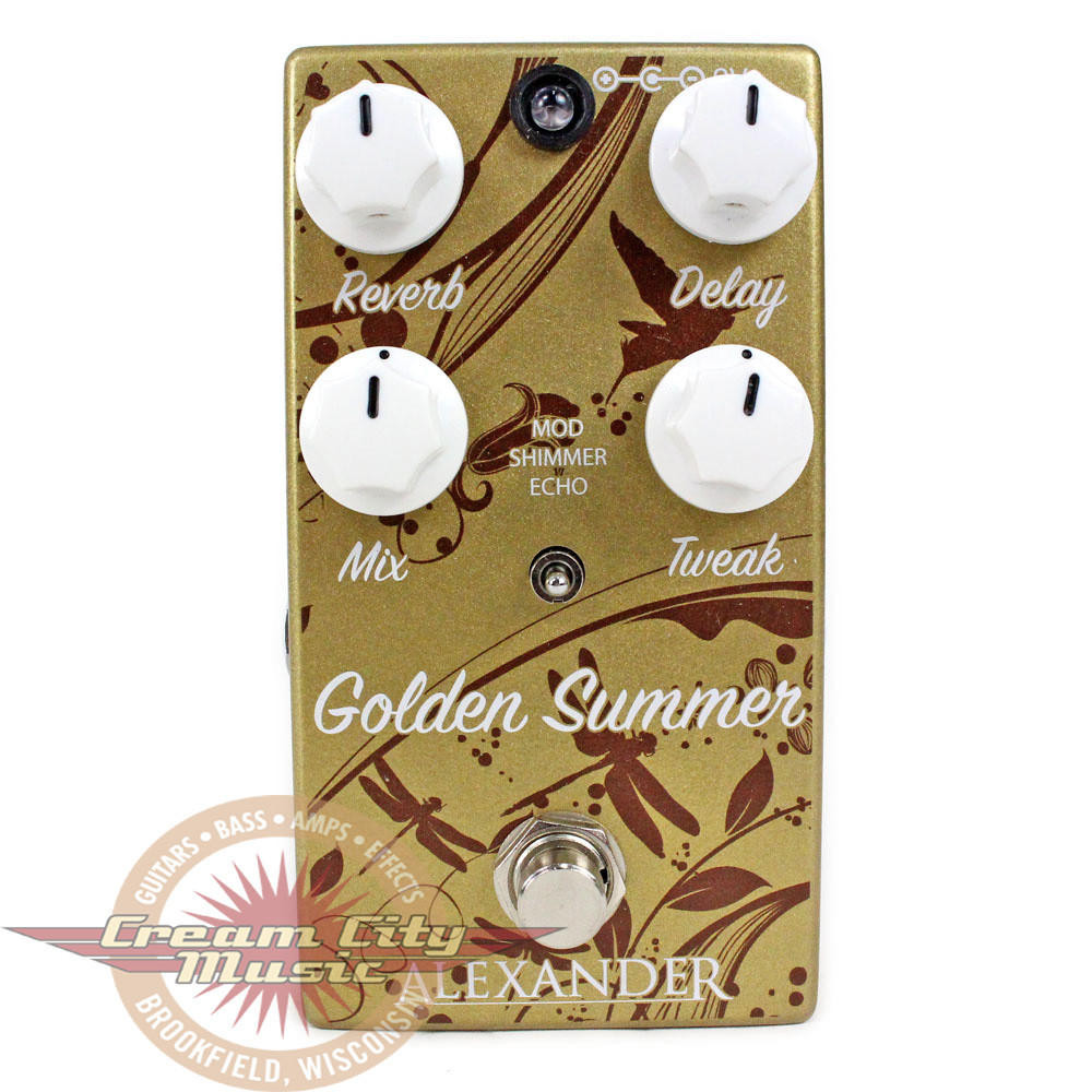 Alexander Pedals Golden Summer Reverb Guitar Pedal | Cream City Music