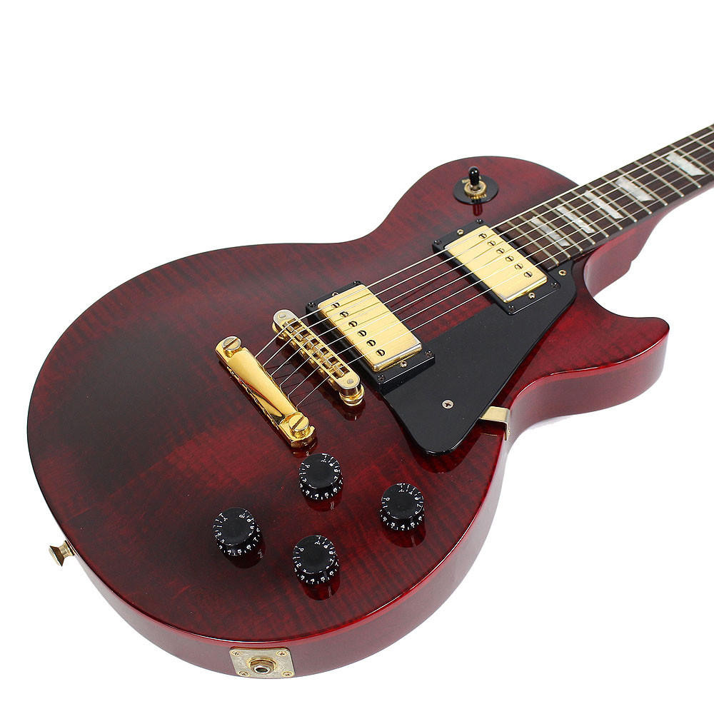 2001 Gibson Les Paul Studio w/ Flame Maple Top in Wine Red | Cream