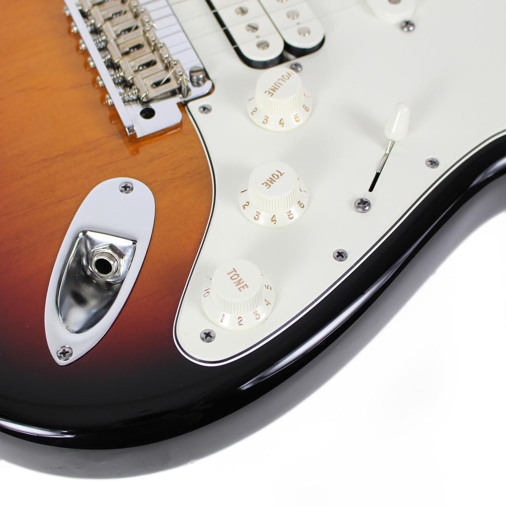2011 Fender American Standard Stratocaster HSS in 3 Tone Sunburst