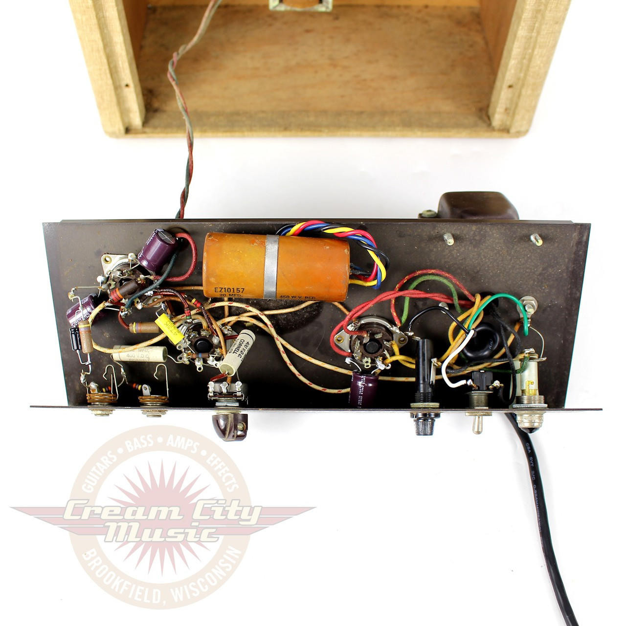 洋楽 G-Rap A.M.P. - PUSHIN' PLATES Vintage 1955 Gibson GA-5 Les Paul Junior 5W Tube Combo Amp | Cream