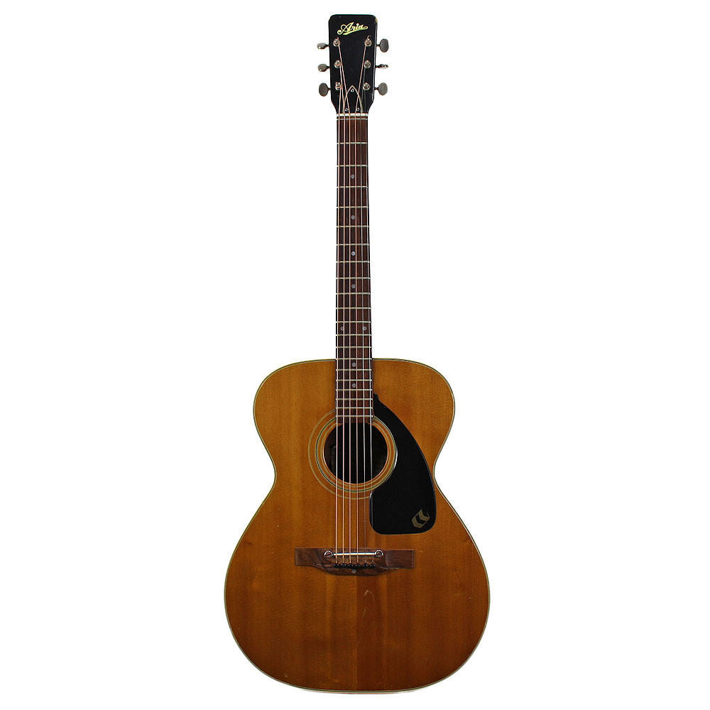 Vintage 1970's Aria Model 6712 Flat Top Acoustic Guitar Natural