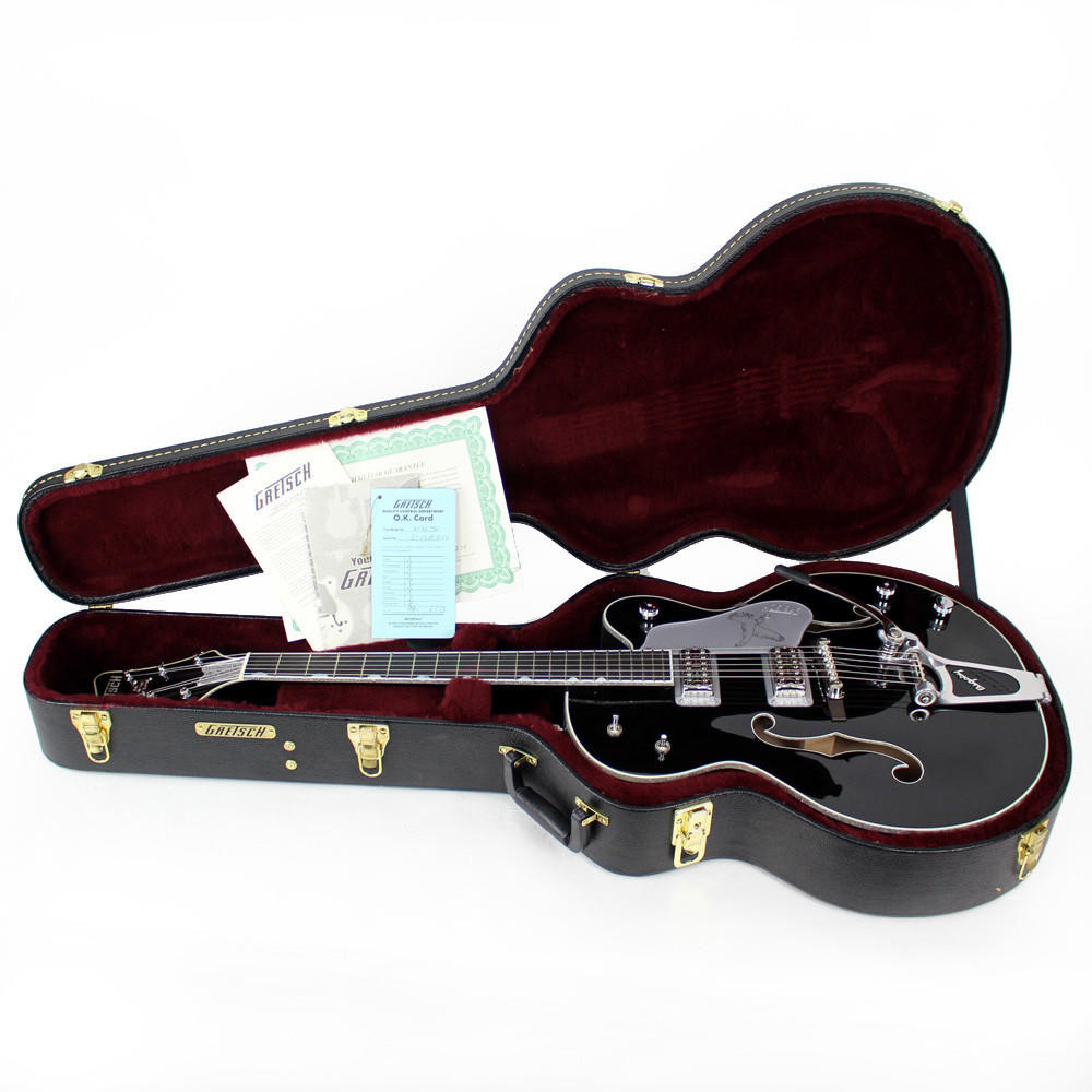 Gretsch G6136TSL Silver Black Falcon with Bigsby & Filtertron's