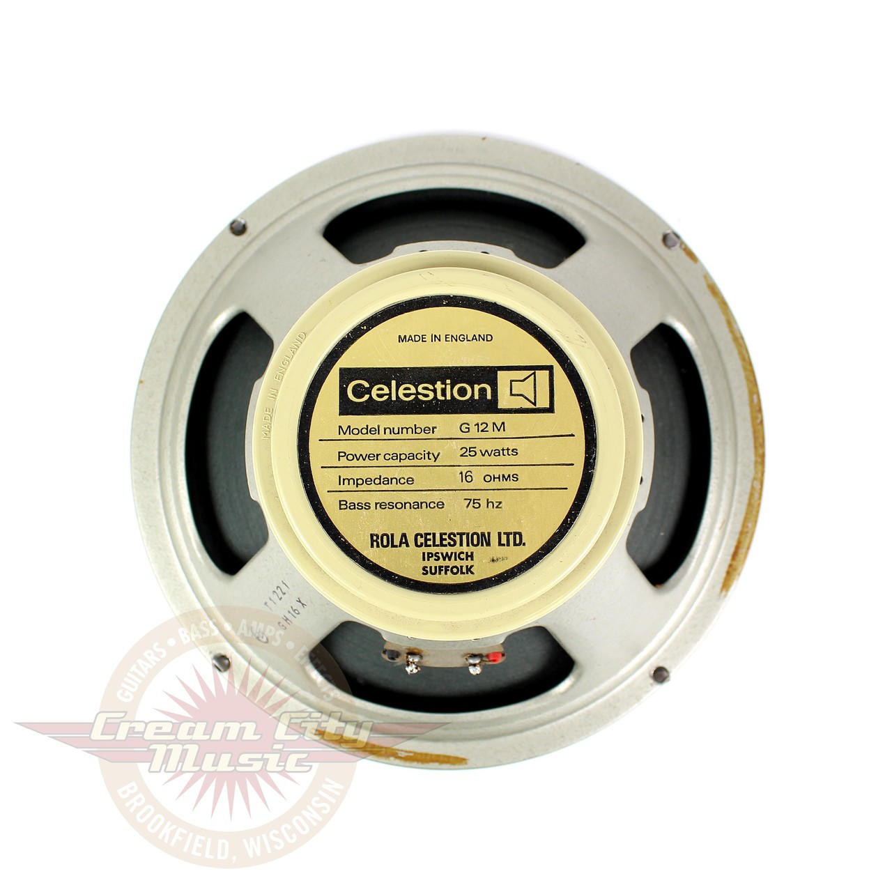 Vintage 1975 Celestion G12M Creamback 12