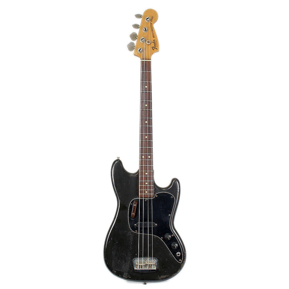 1976 Fender Musicmaster Bass PLEK済 Vintage 1976 Fender Musicmaster Electric Bass Guitar Black Finish