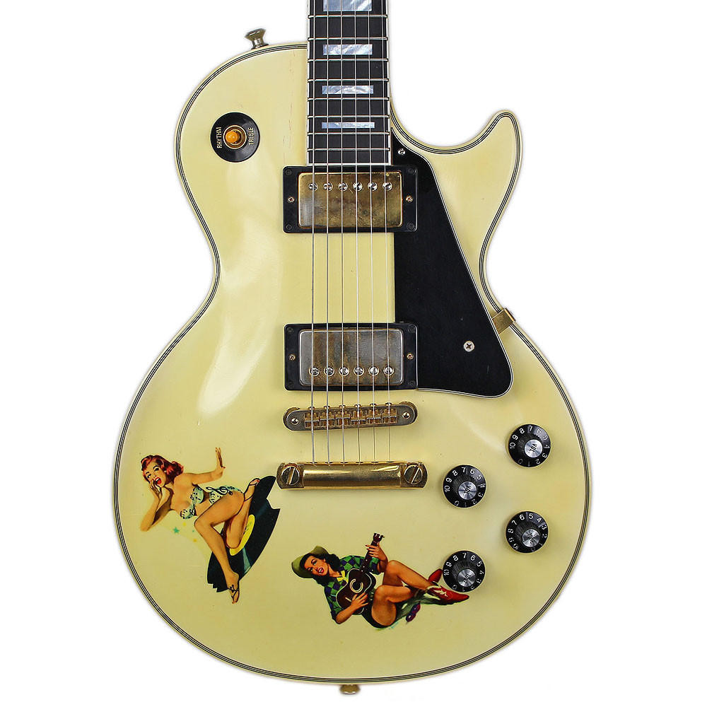 1997 Gibson Les Paul Custom Electric Guitar White Finish | Cream