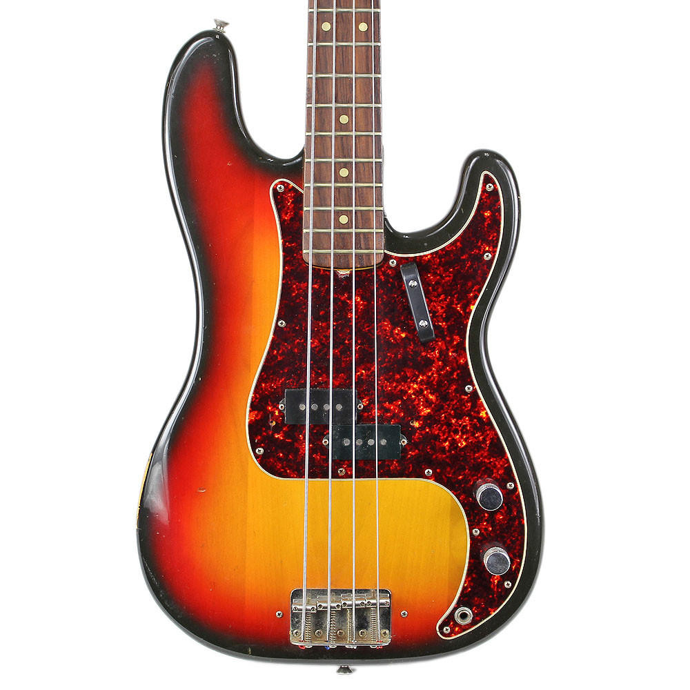 Vintage 1972 Fender Precision Bass Sunburst Finish | Cream City Music