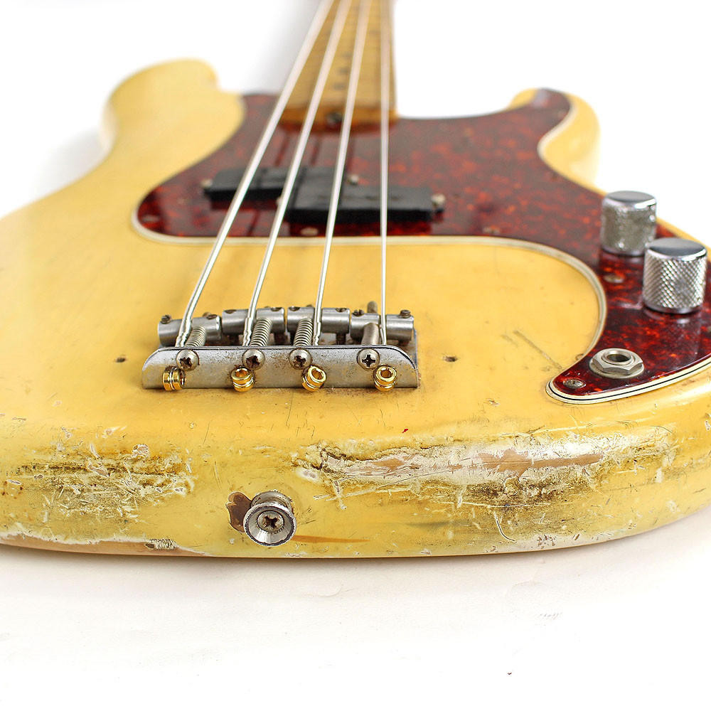 Vintage 1973 Fender Precision Bass Blonde Finish | Cream City Music