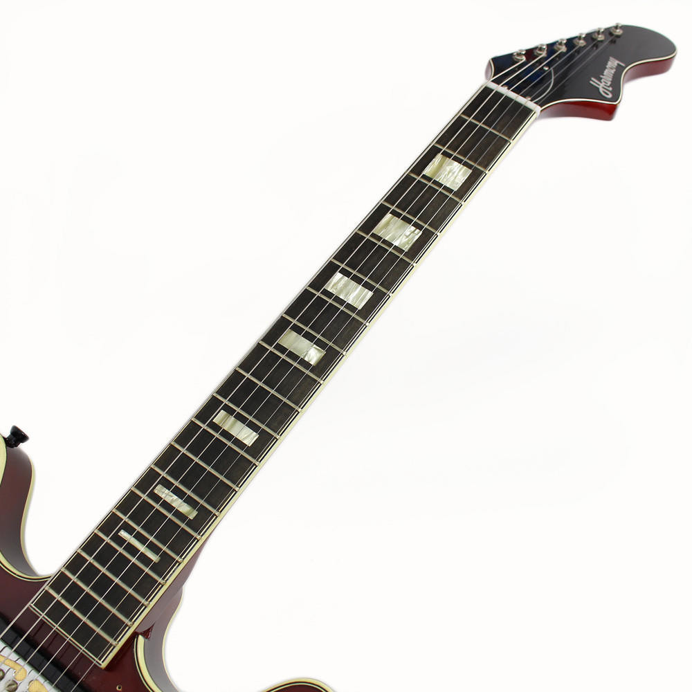 Late '60s Harmony H-72 Hollow Body Electric Guitar w/ Gold Foil
