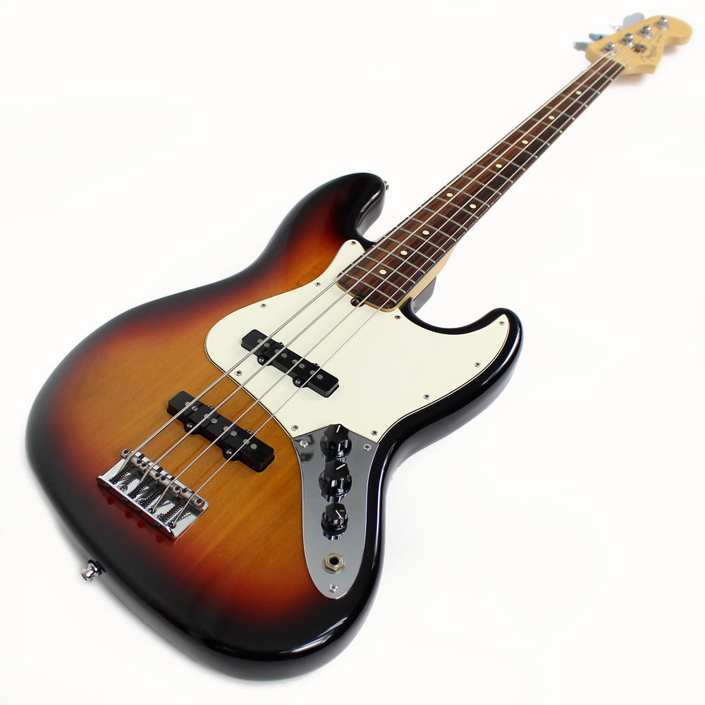 2001 Fender American Standard Jazz Bass in 3 Tone Sunburst | Cream