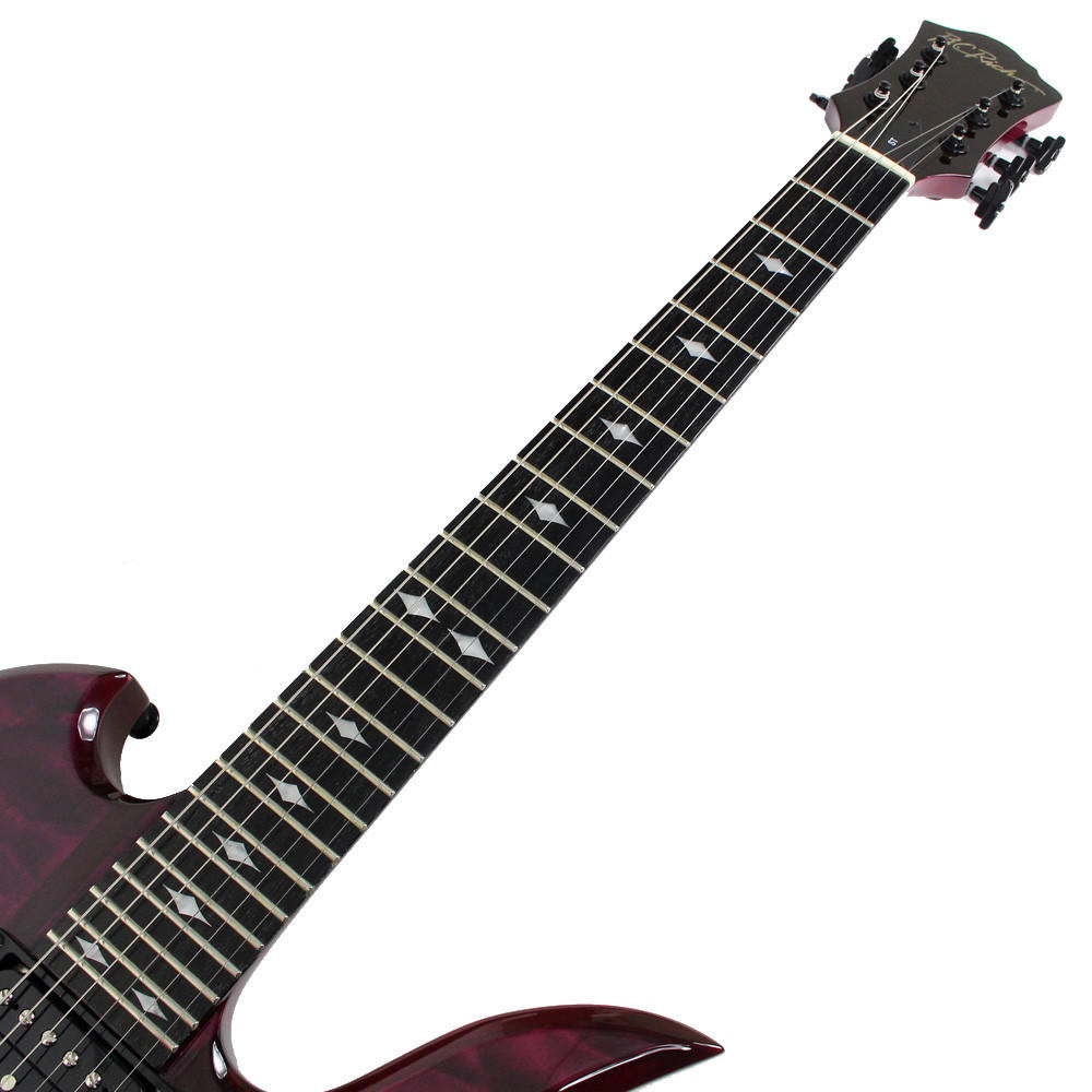 2008 BC Rich ST Mockingbird w/ AAA Quilted Maple Top in Trans Red