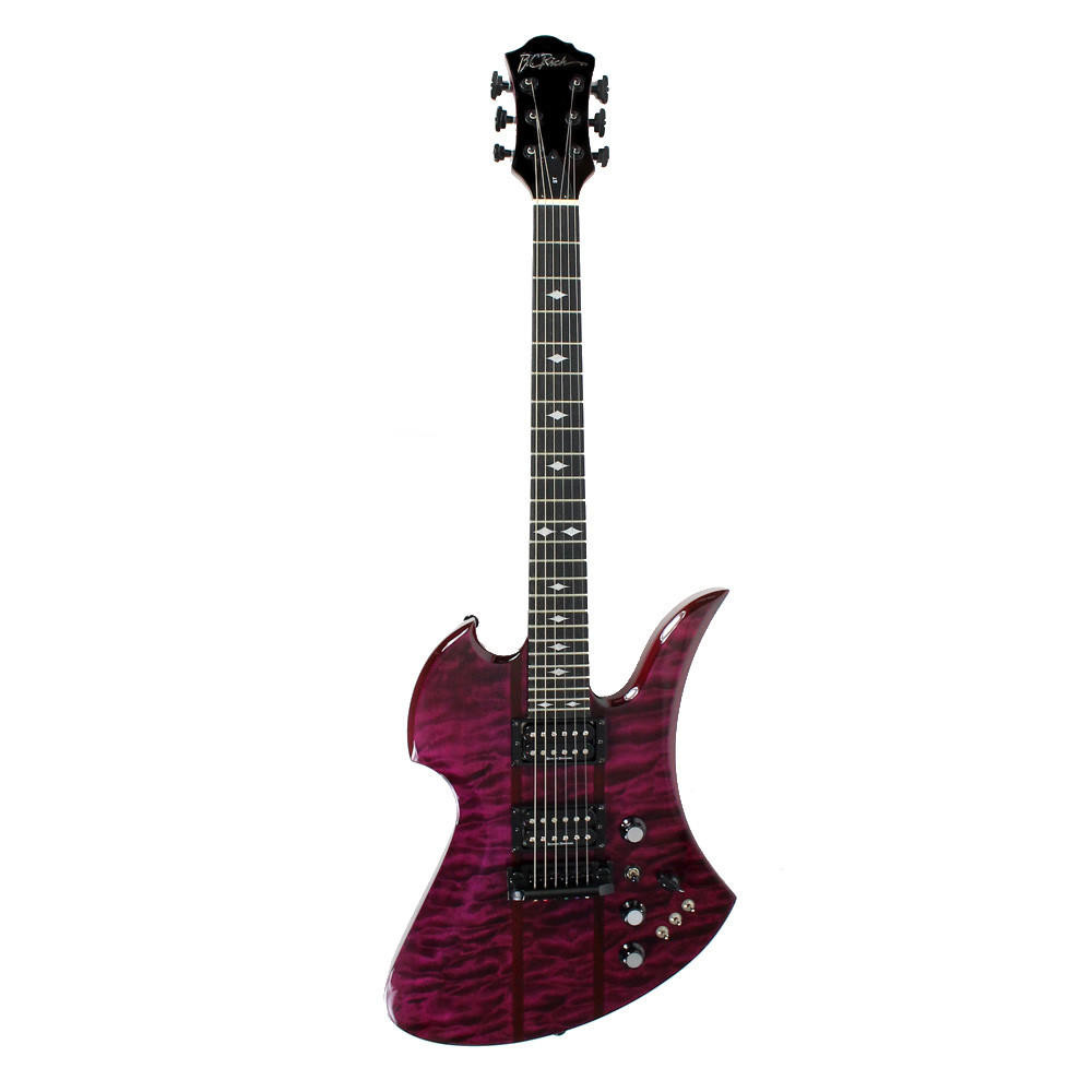 2008 BC Rich ST Mockingbird w/ AAA Quilted Maple Top in Trans Red
