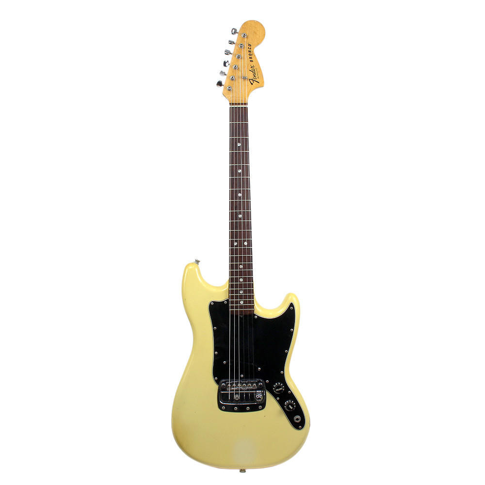 Vintage 1980 Fender Bronco Electric Guitar Olympic White Finish