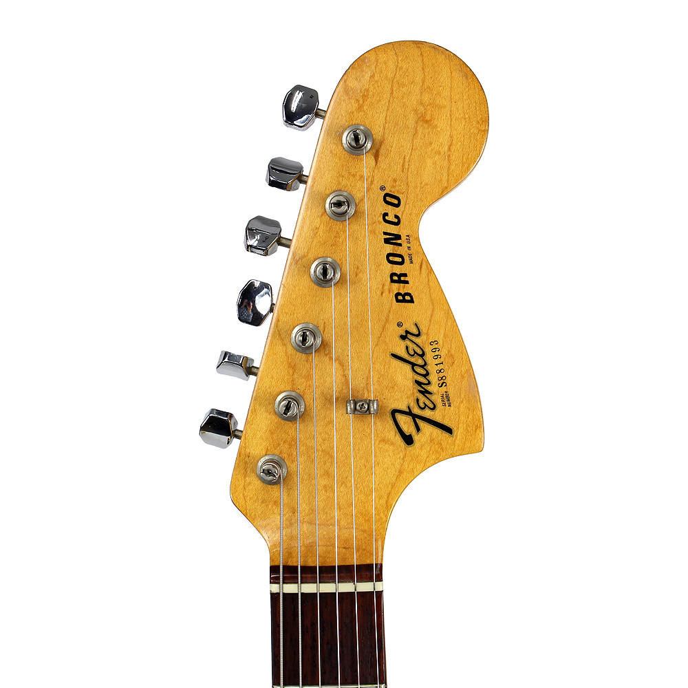 Vintage 1980 Fender Bronco Electric Guitar Olympic White Finish
