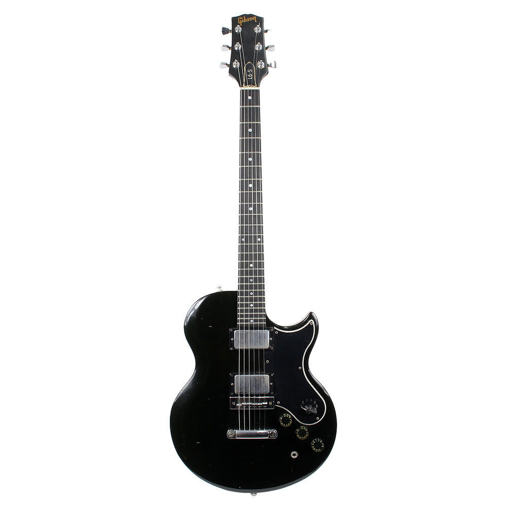Vintage 1976 Gibson L6-S Electric Guitar Black Finish | Cream City