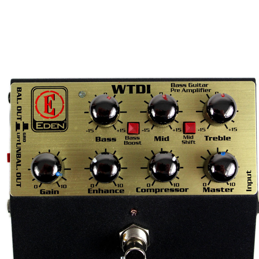 Used Eden WTDI World Tour Preamp Bass Guitar DI Pedal | Cream City