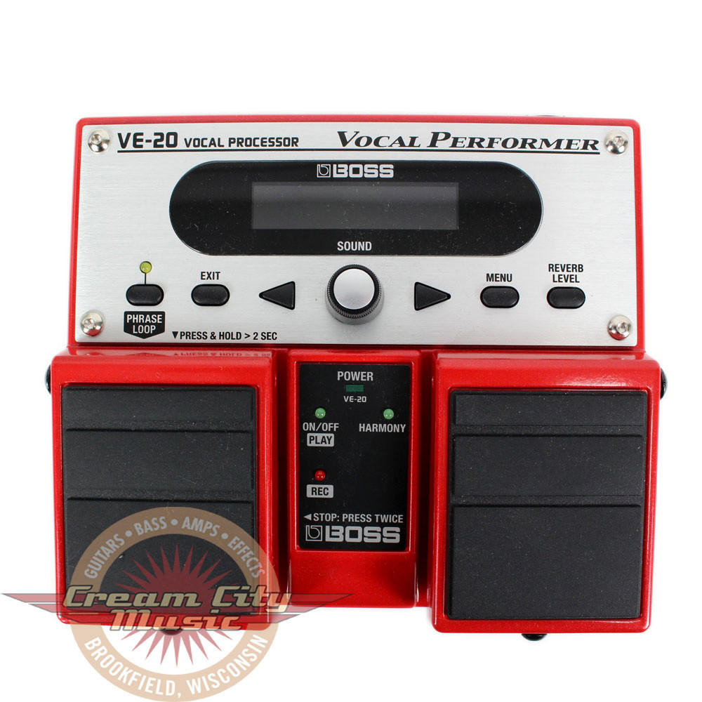 配信機器・PA機器・レコーディング機器 BOSS VE-20 vocal processor Boss VE-20 Vocal Performer Processing Pedal | Cream City Music