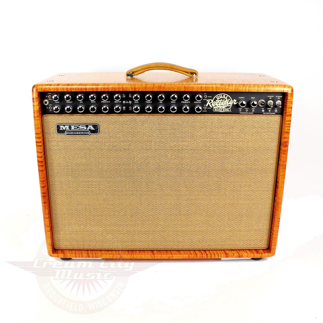 2004 Mesa Boogie Custom Road King 120W 2x12 Tube Combo Amp Flame
