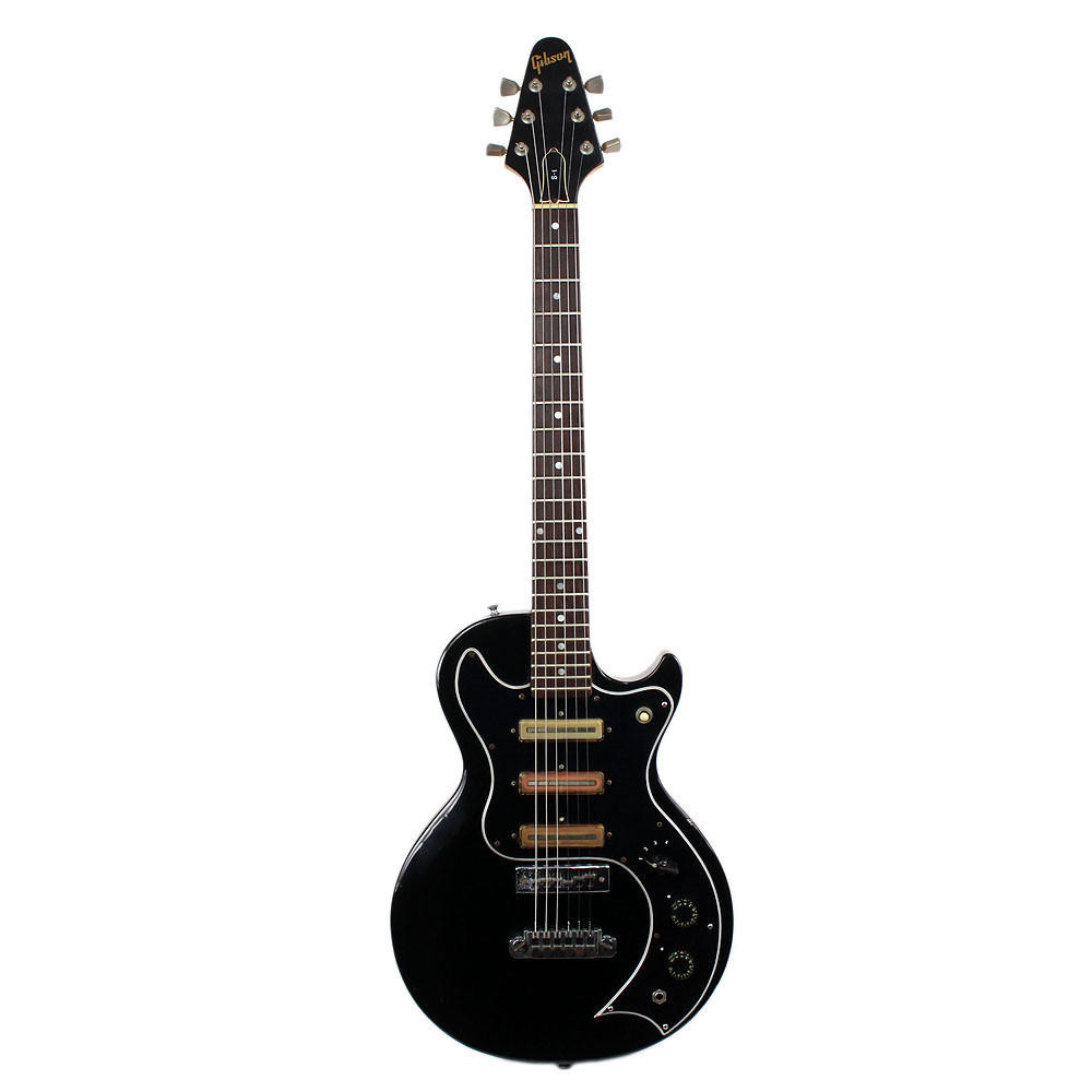 Vintage 1975 Gibson S-1 Electric Guitar Black Finish | Cream City