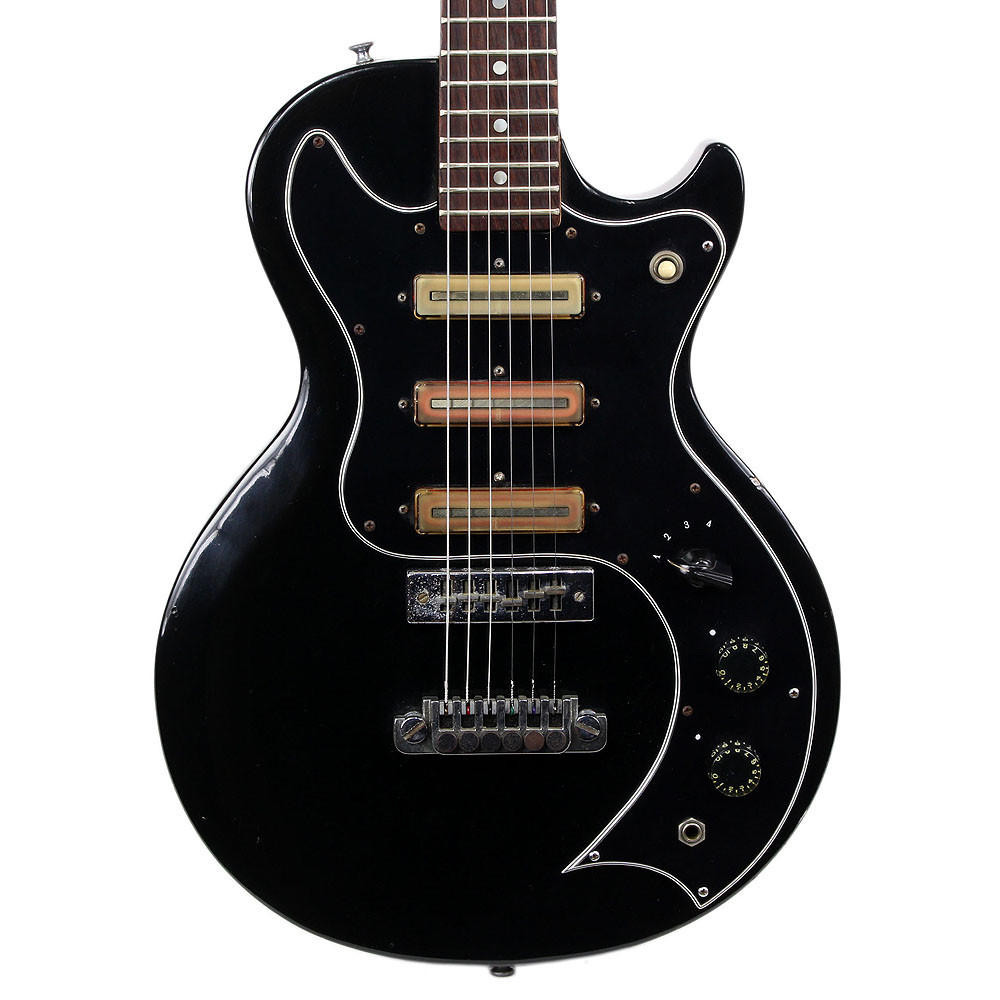 Vintage 1975 Gibson S-1 Electric Guitar Black Finish | Cream City