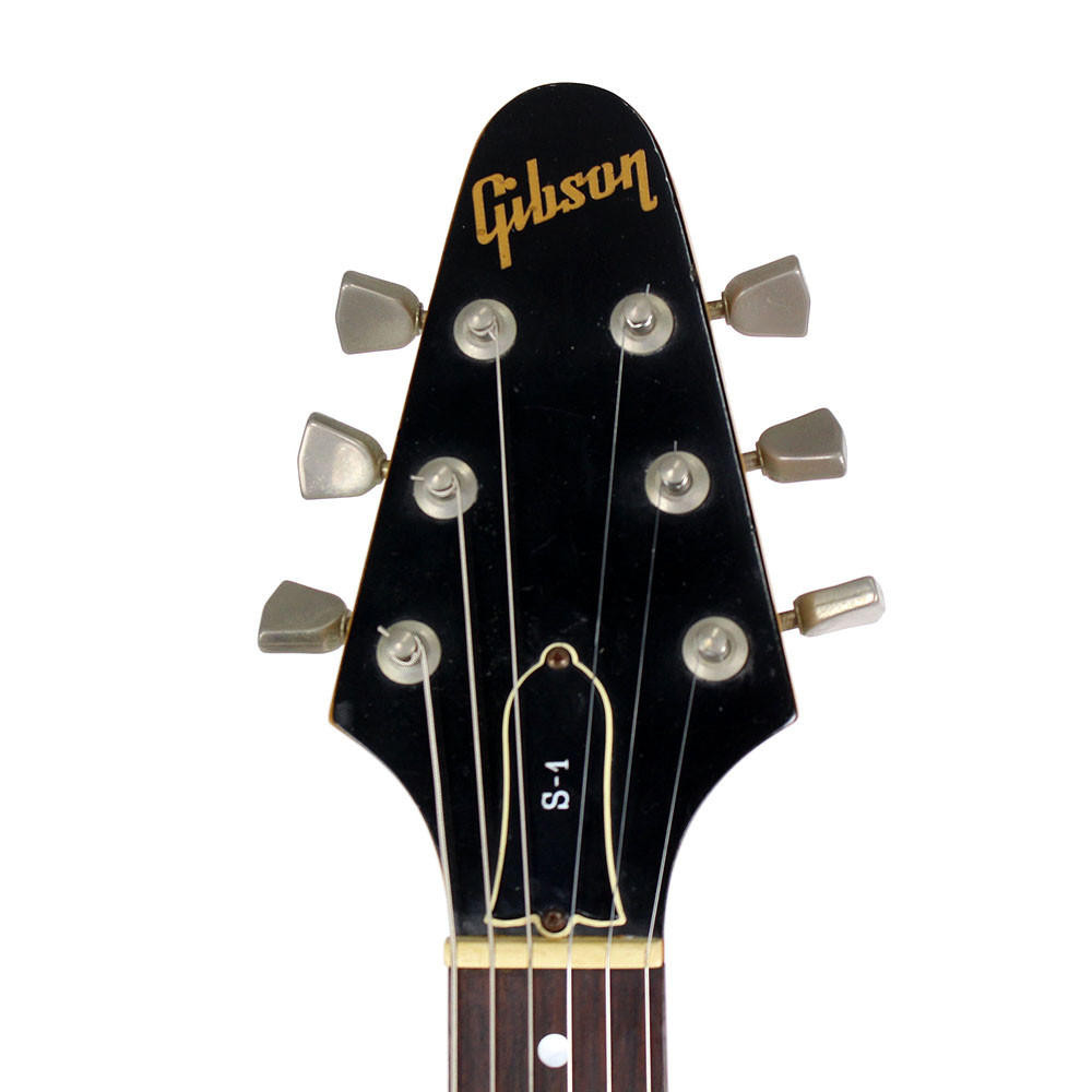 Vintage 1975 Gibson S-1 Electric Guitar Black Finish | Cream City