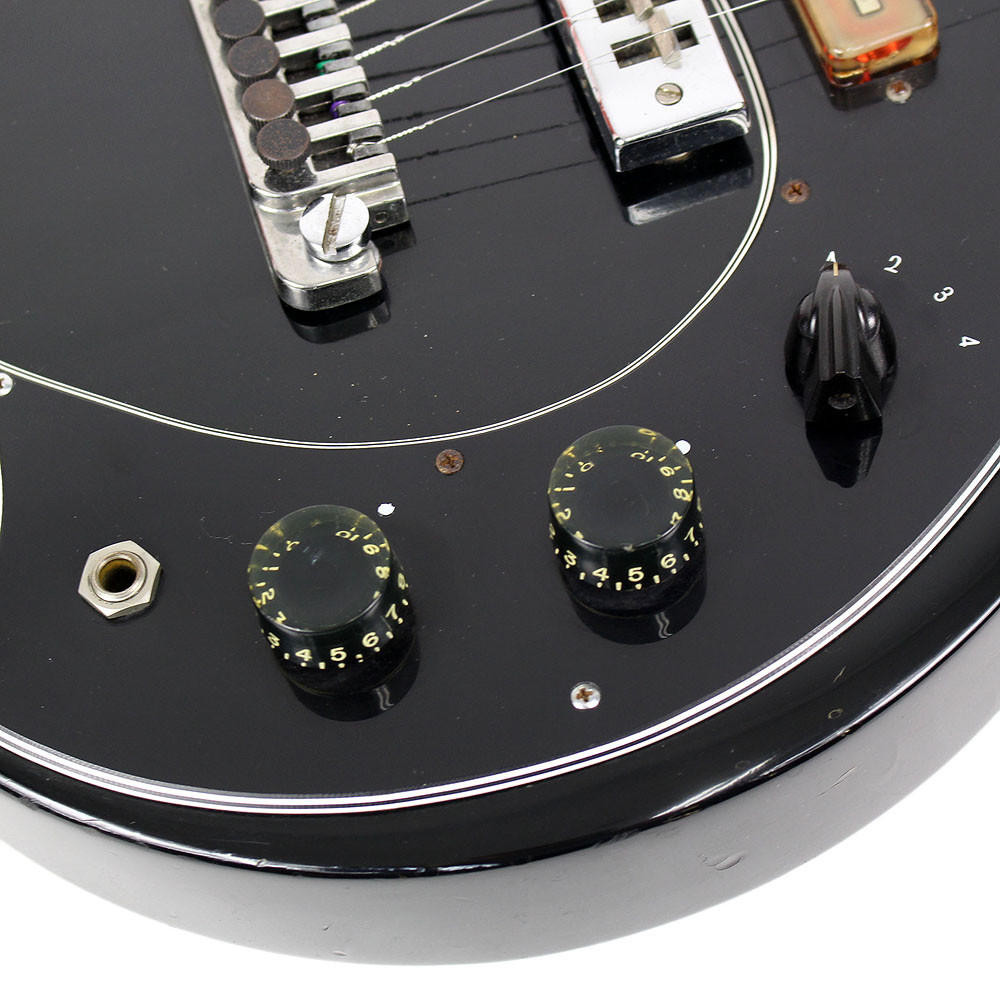 Vintage 1975 Gibson S-1 Electric Guitar Black Finish | Cream City