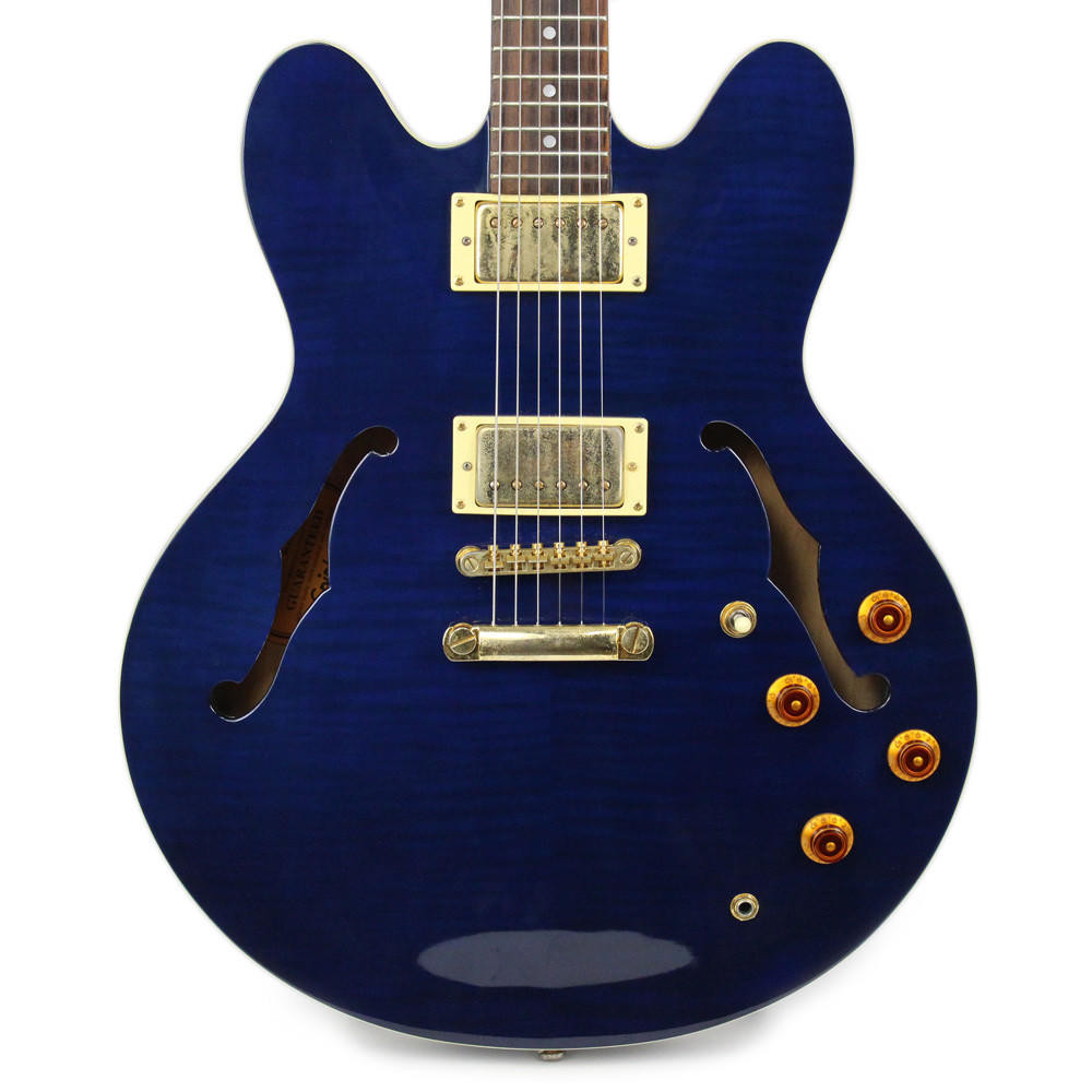 2000 Epiphone Limited Edition Dot Deluxe in Trans Blue | Cream
