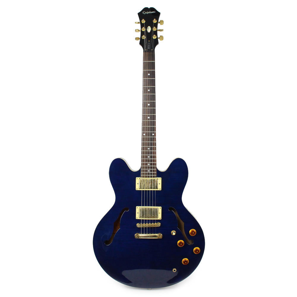 2000 Epiphone Limited Edition Dot Deluxe in Trans Blue | Cream