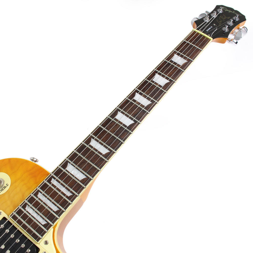 2003 Epiphone Les Paul Classic Quilt Top in Trans Amber | Cream