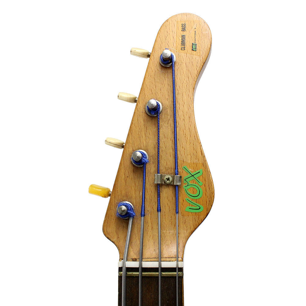 Vintage 1960's Vox Clubman Electric Bass Guitar Red Finish | Cream