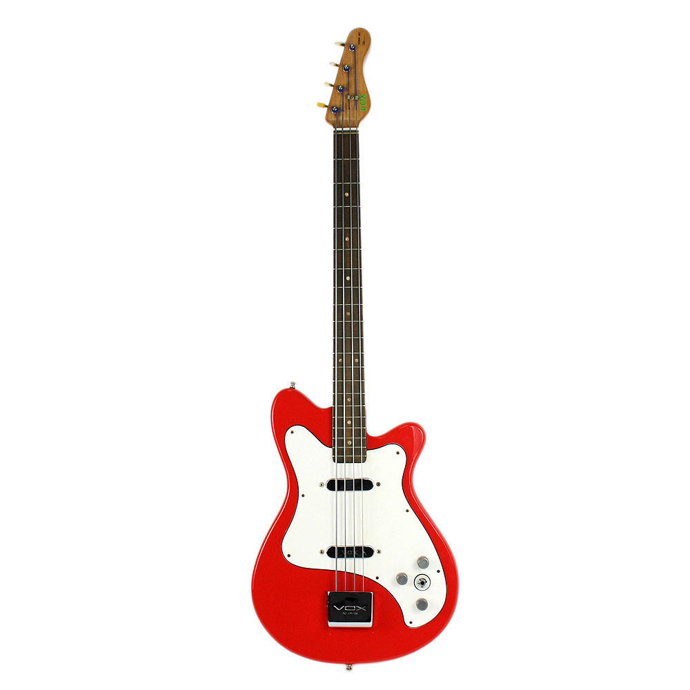 Vintage 1960's Vox Clubman Electric Bass Guitar Red Finish | Cream