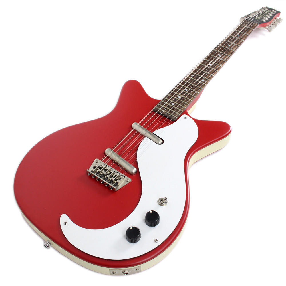 Used Danelectro DC-12 12-String Electric Guitar in Red Satin