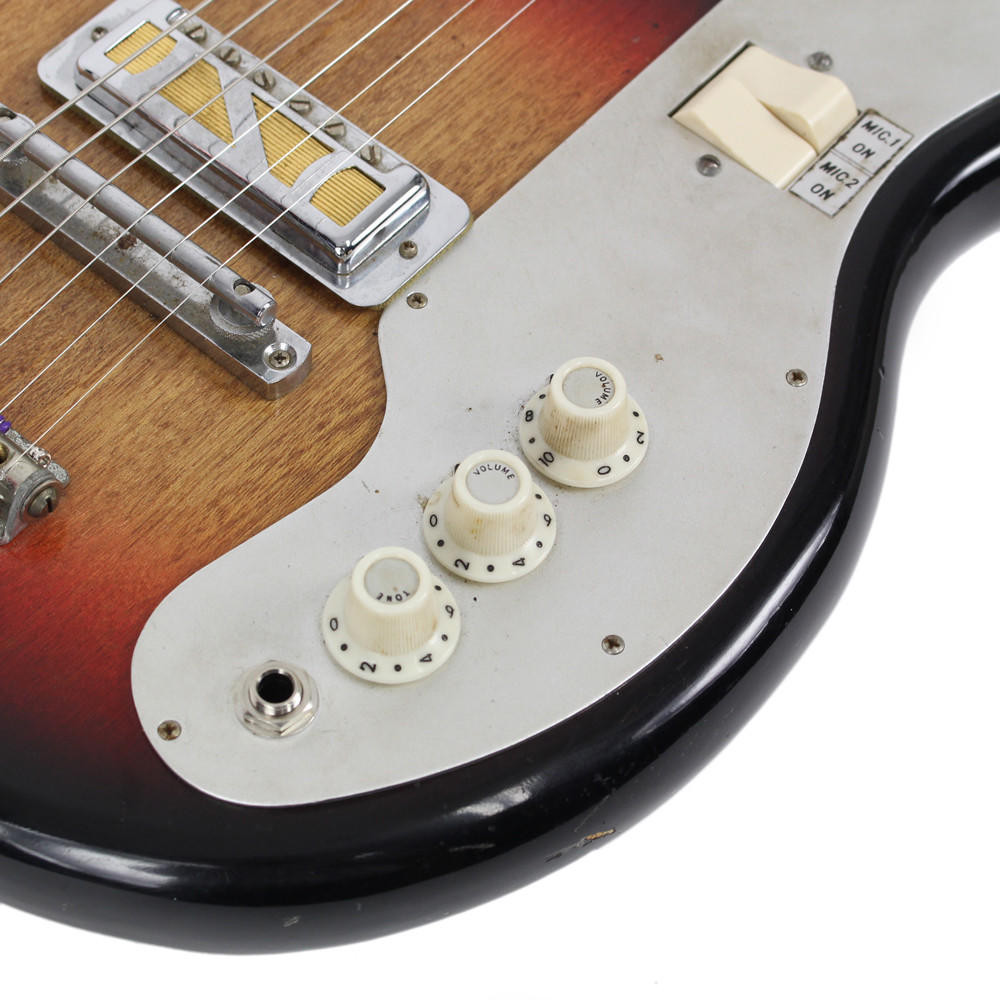 Vintage 1960s Teisco EJ-2 Electric Guitar in Sunburst | Cream City