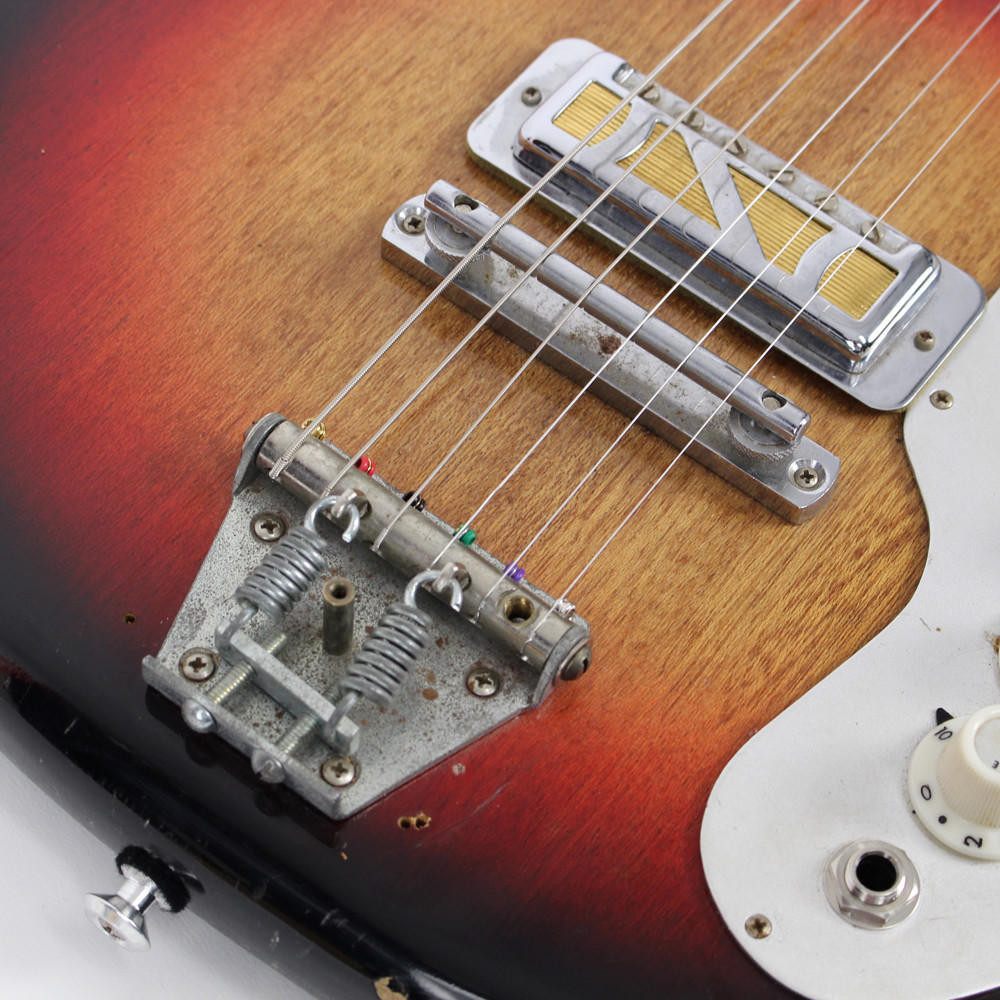 Vintage 1960s Teisco EJ-2 Electric Guitar in Sunburst | Cream City