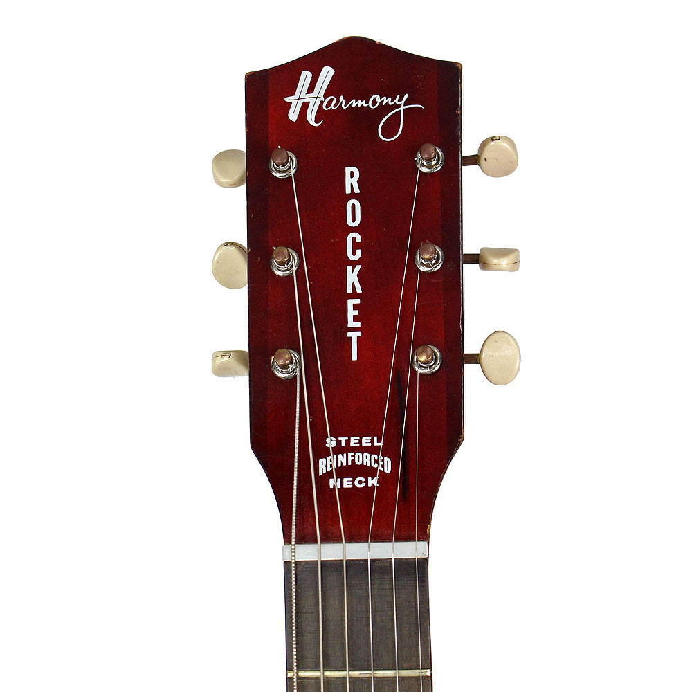 1965 Harmony H-54 Rocket II Hollow Body Electric Guitar in Red